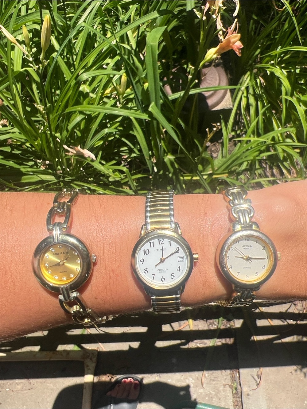 Vintage Women’s Watch Lot | Timex Indiglo & Acqua Quartz | Cote d’ Azur